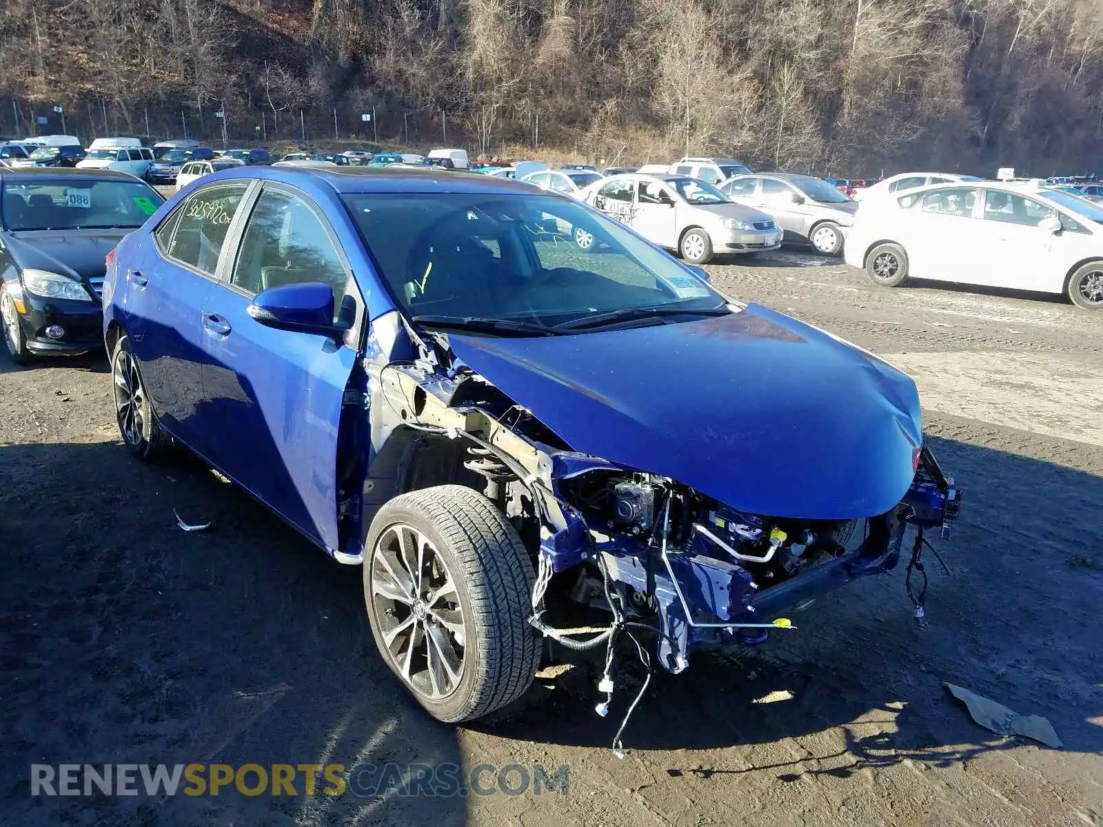 1 Photograph of a damaged car 2T1BURHE7KC214302 TOYOTA COROLLA 2019