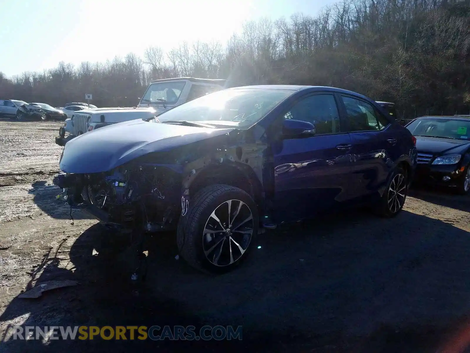 2 Photograph of a damaged car 2T1BURHE7KC214302 TOYOTA COROLLA 2019