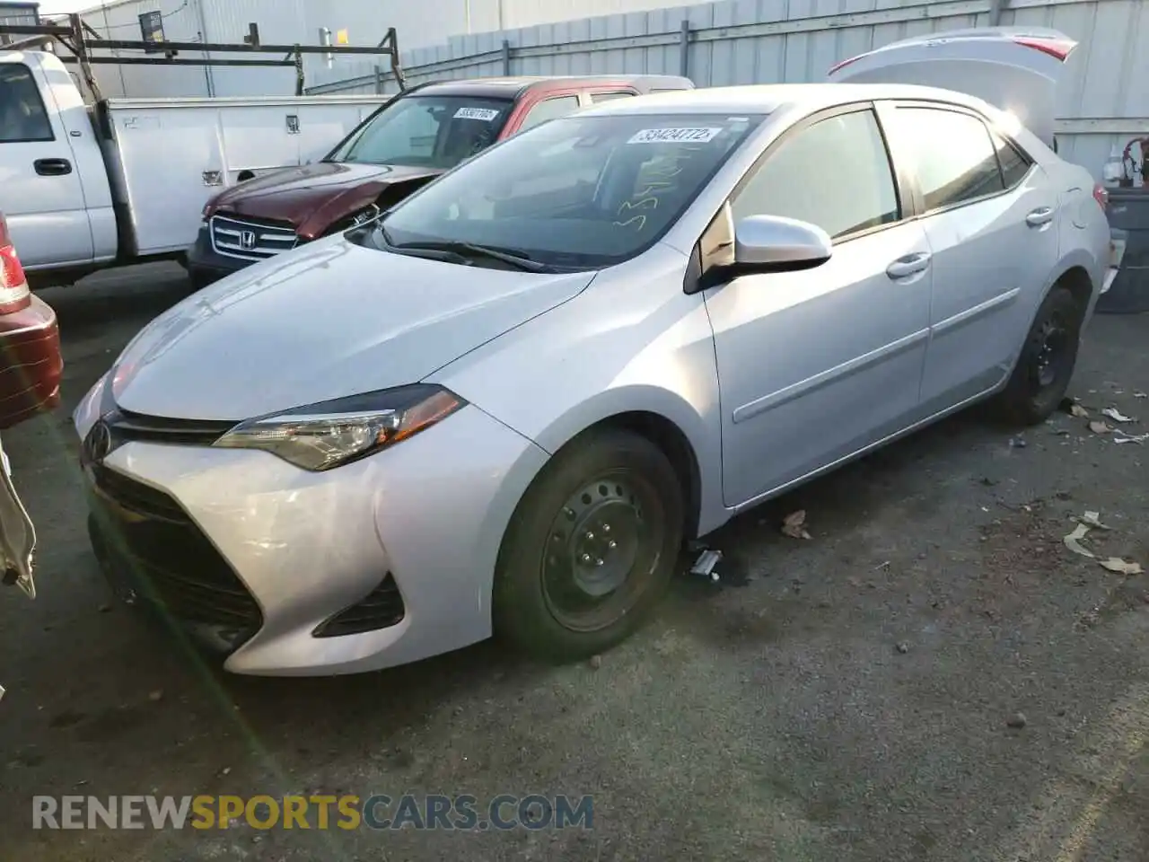 2 Photograph of a damaged car 2T1BURHE7KC214459 TOYOTA COROLLA 2019