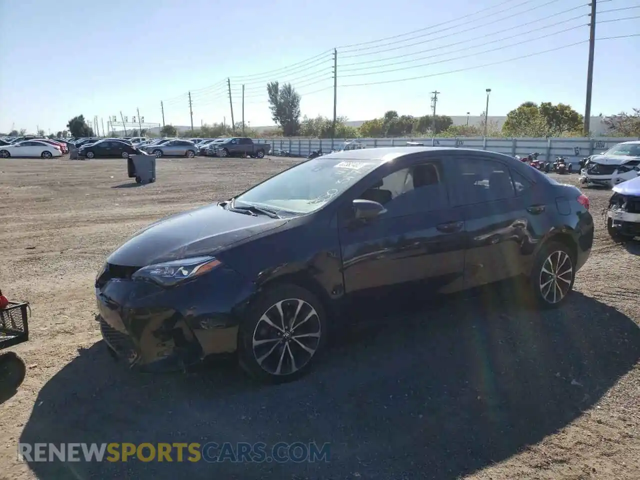 2 fotografías del automóvil dañado 2T1BURHE7KC215174 TOYOTA COROLLA 2019