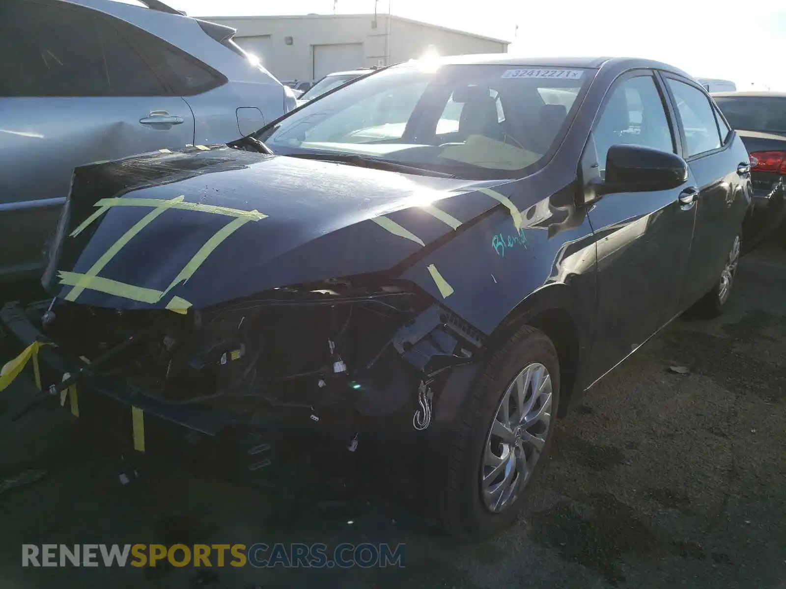 2 Photograph of a damaged car 2T1BURHE7KC218639 TOYOTA COROLLA 2019