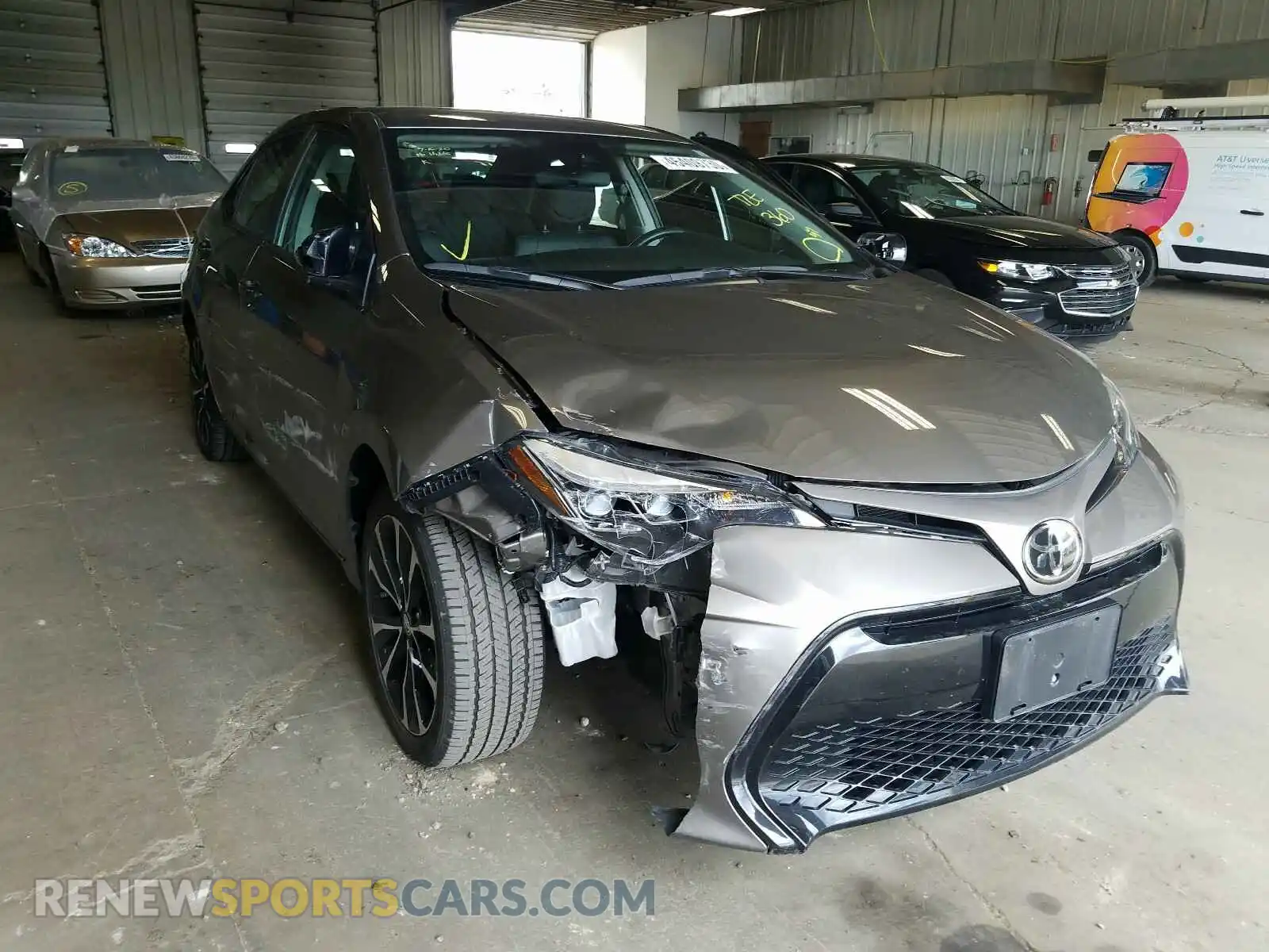 1 Photograph of a damaged car 2T1BURHE7KC219970 TOYOTA COROLLA 2019