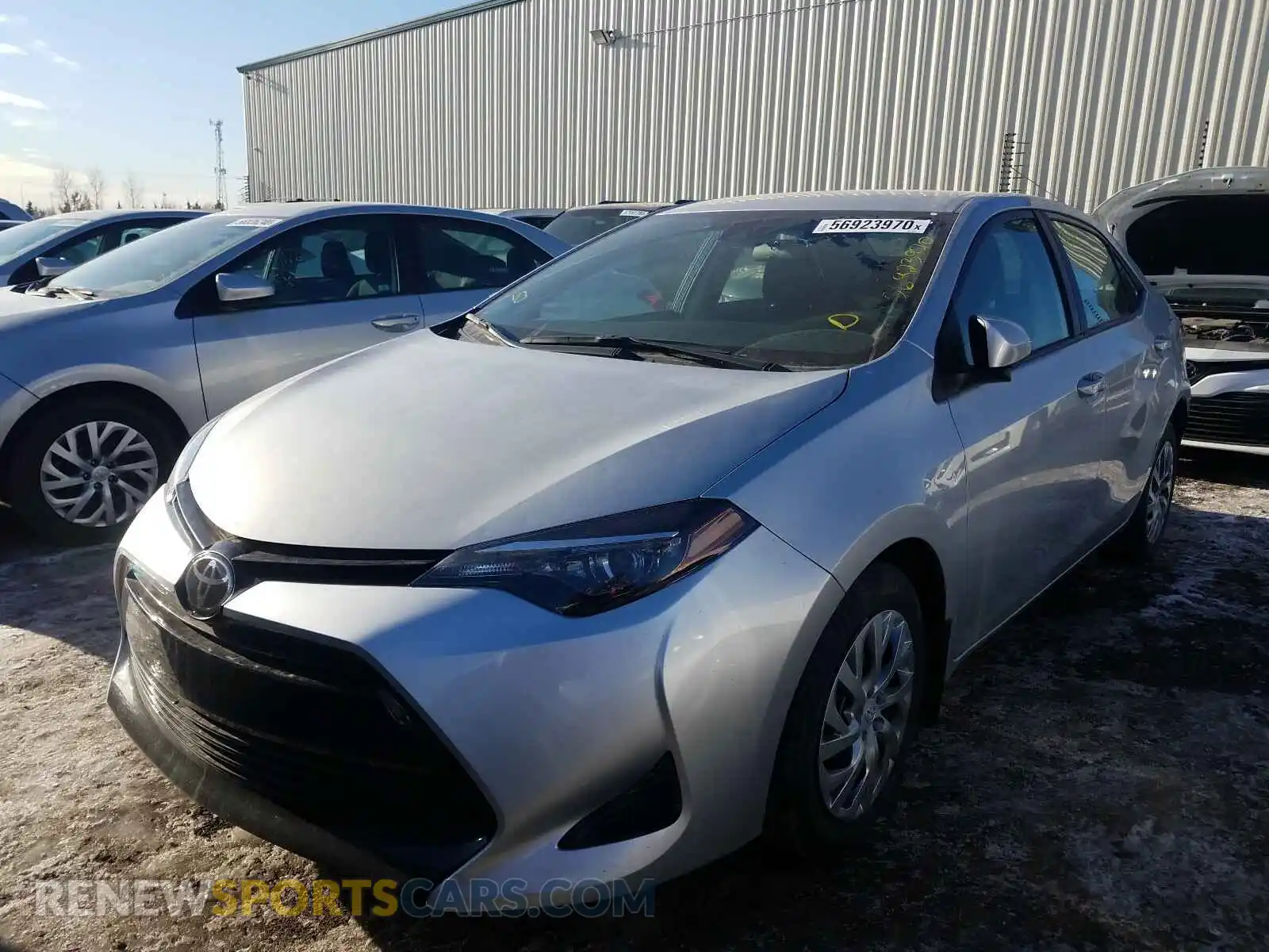 2 Photograph of a damaged car 2T1BURHE7KC222657 TOYOTA COROLLA 2019