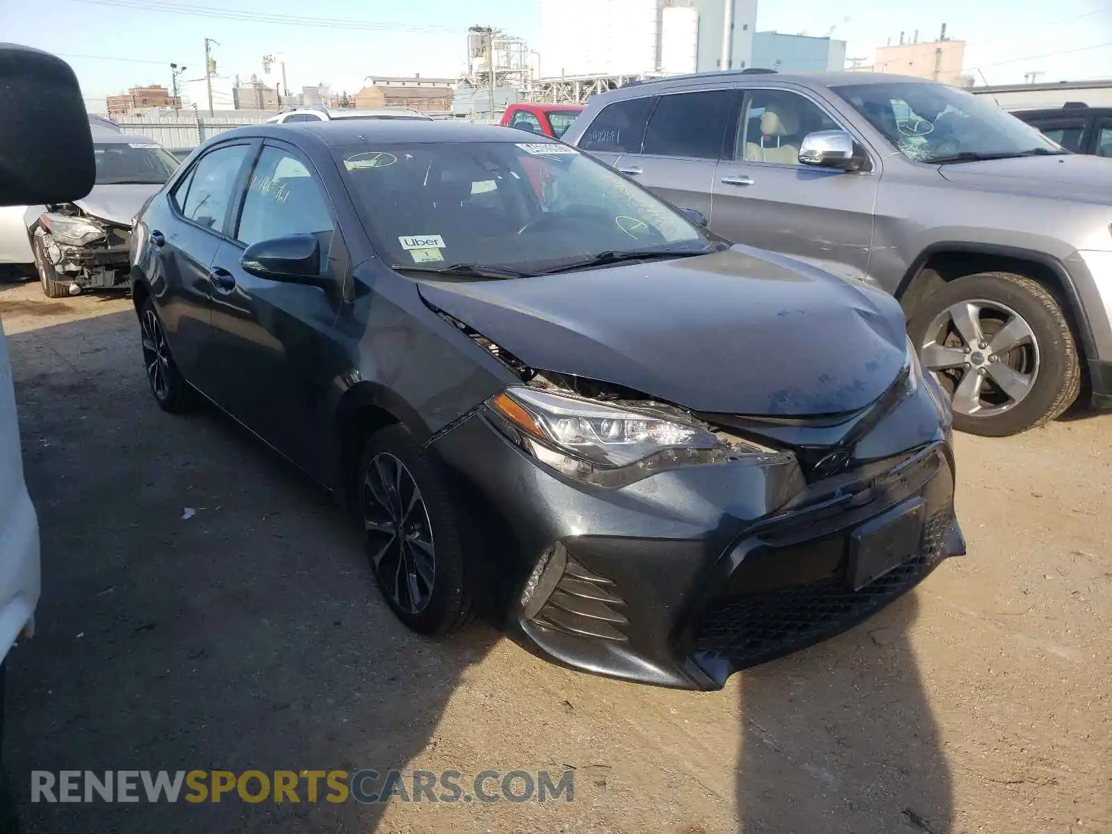 1 Photograph of a damaged car 2T1BURHE7KC224604 TOYOTA COROLLA 2019
