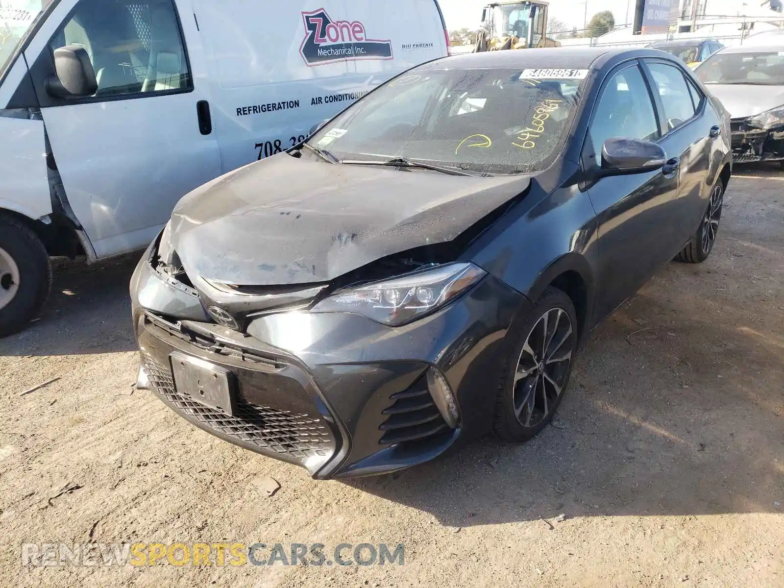 2 Photograph of a damaged car 2T1BURHE7KC224604 TOYOTA COROLLA 2019