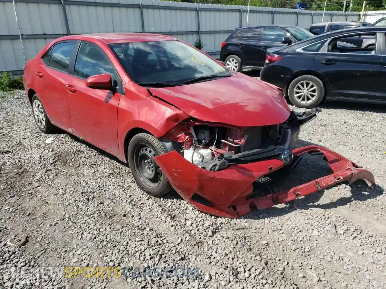 1 Photograph of a damaged car 2T1BURHE7KC226840 TOYOTA COROLLA 2019
