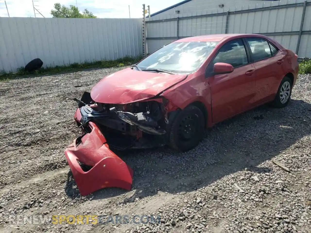 2 Photograph of a damaged car 2T1BURHE7KC226840 TOYOTA COROLLA 2019