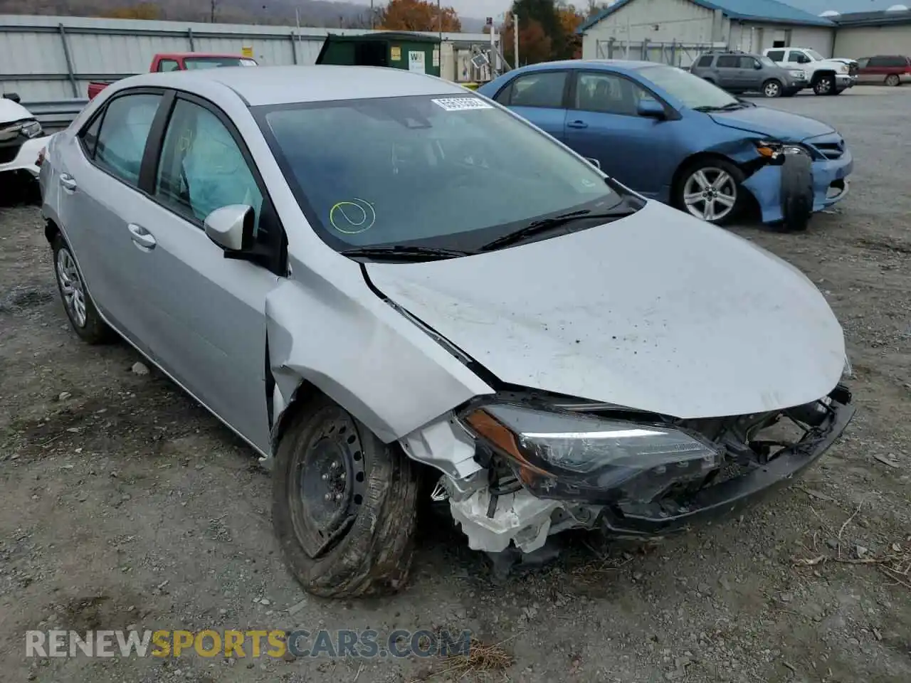 1 Photograph of a damaged car 2T1BURHE7KC232427 TOYOTA COROLLA 2019