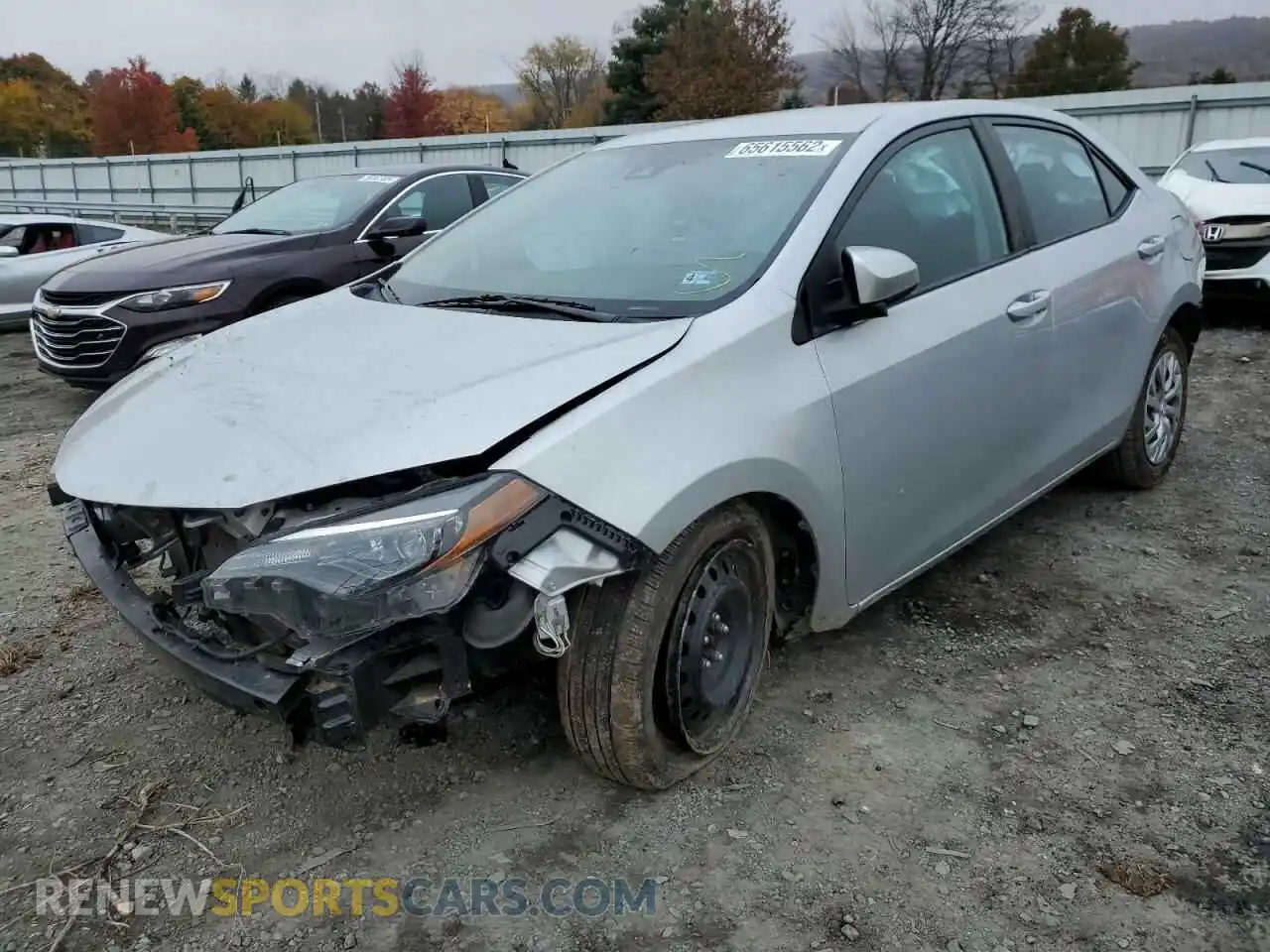2 Photograph of a damaged car 2T1BURHE7KC232427 TOYOTA COROLLA 2019
