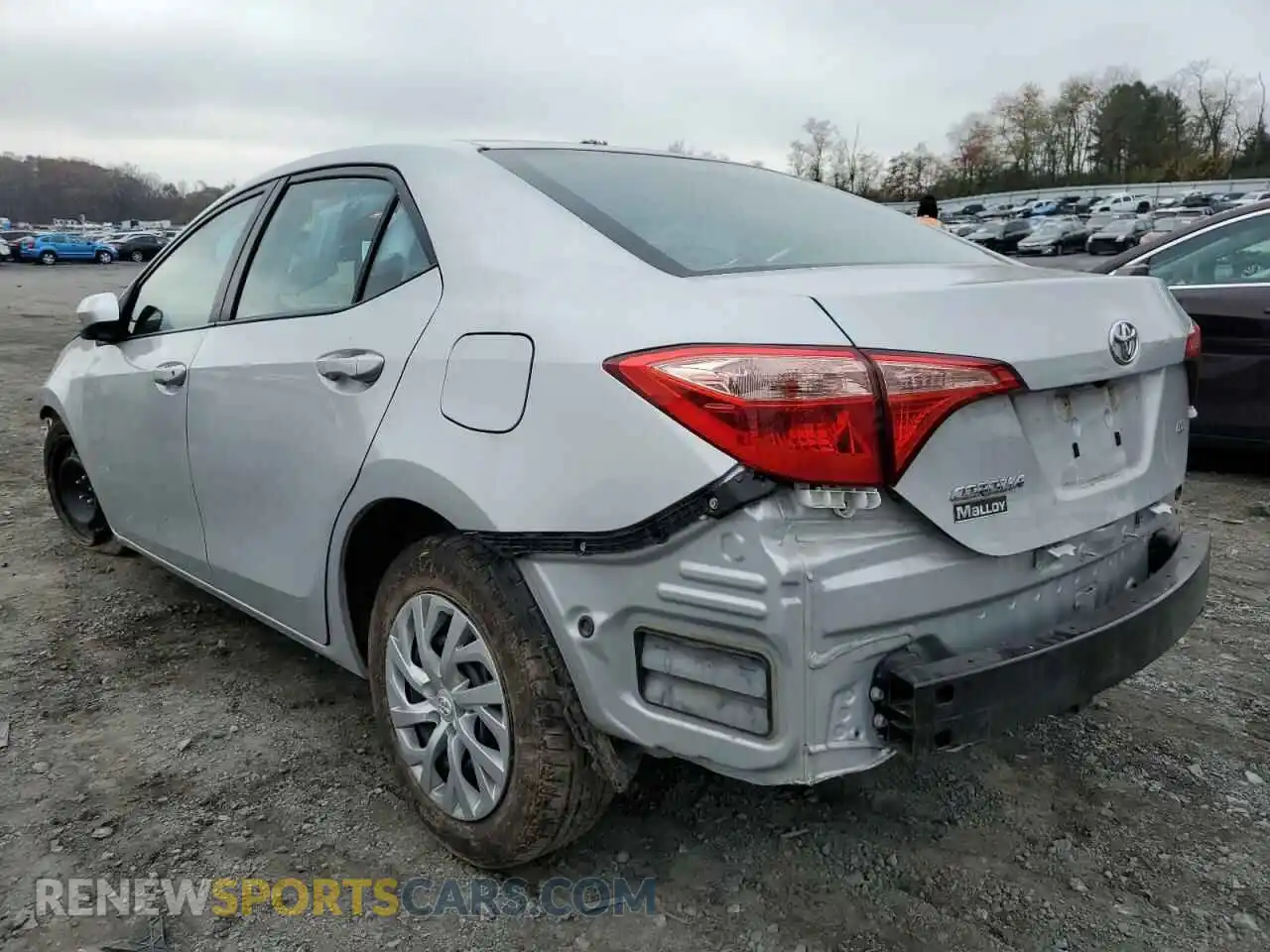 3 Photograph of a damaged car 2T1BURHE7KC232427 TOYOTA COROLLA 2019