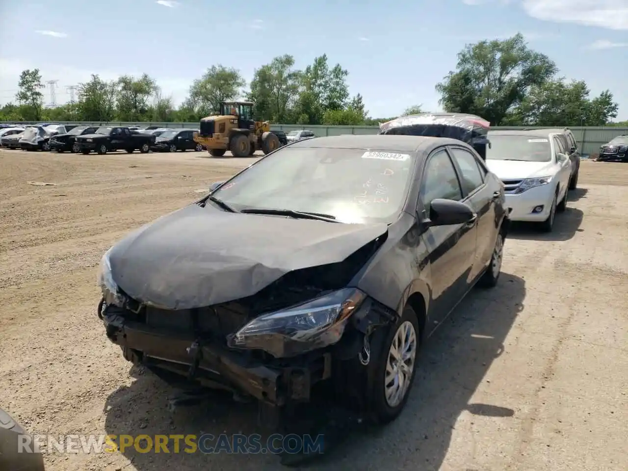2 Photograph of a damaged car 2T1BURHE7KC235621 TOYOTA COROLLA 2019