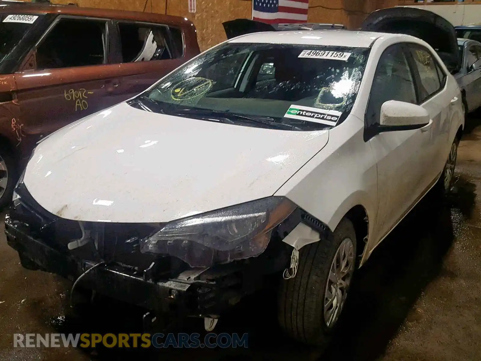 2 Photograph of a damaged car 2T1BURHE7KC237367 TOYOTA COROLLA 2019