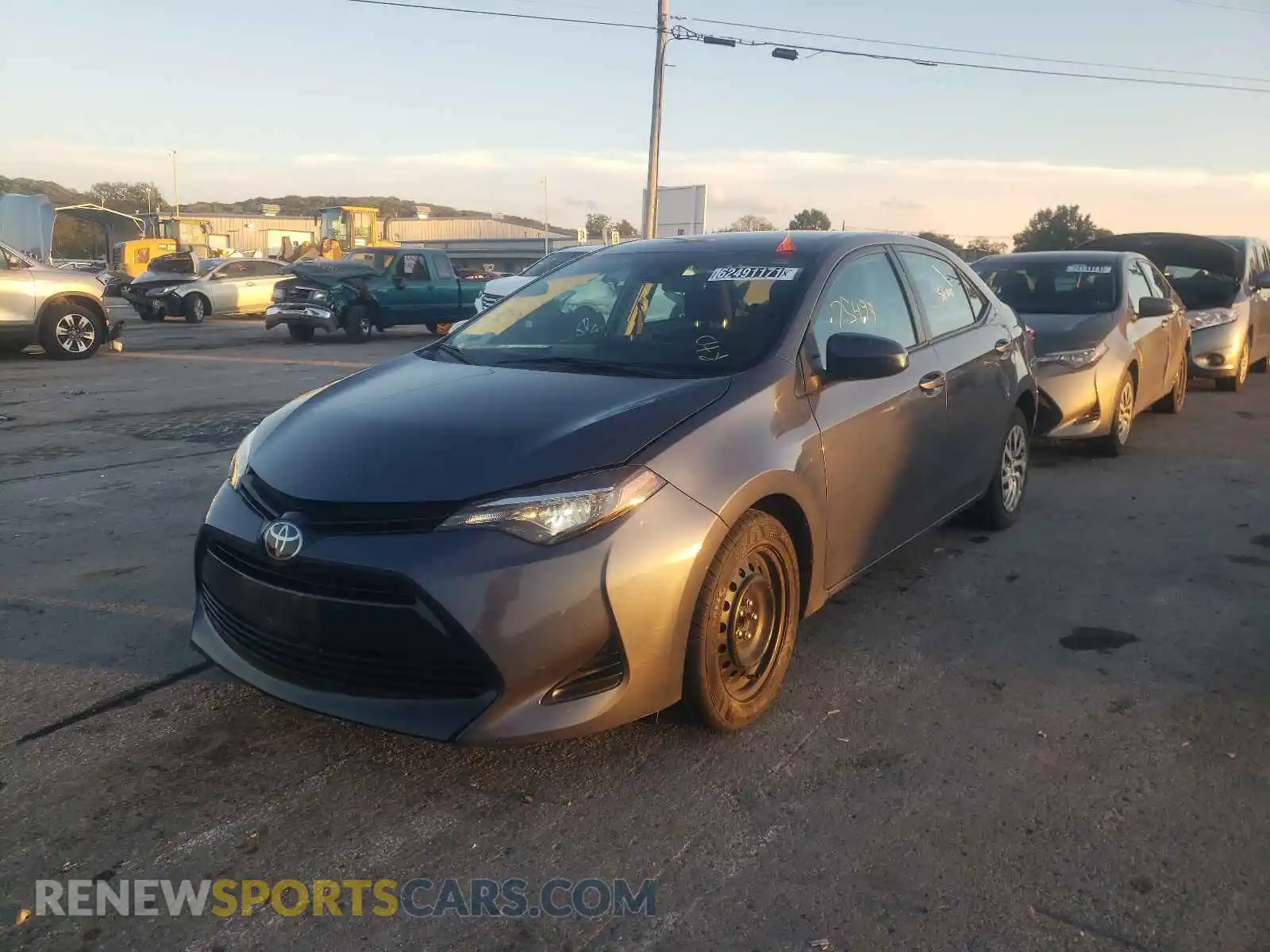 2 Photograph of a damaged car 2T1BURHE7KC237921 TOYOTA COROLLA 2019