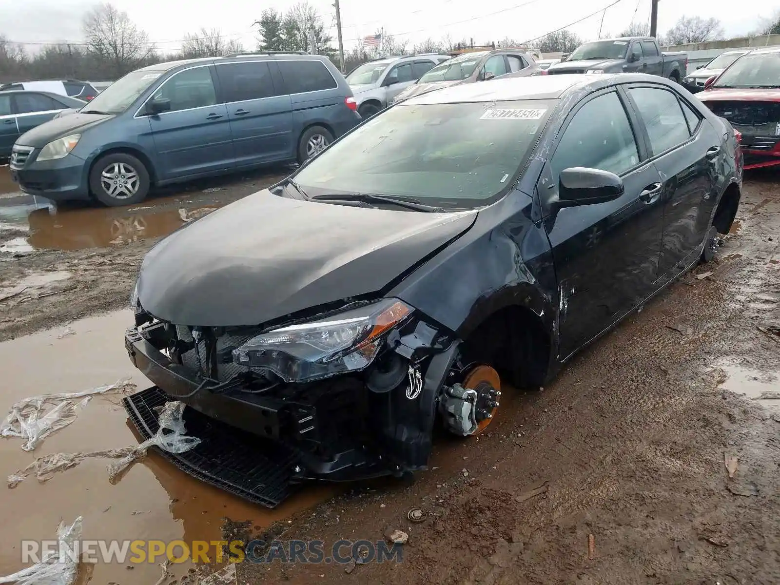 2 Photograph of a damaged car 2T1BURHE7KC242245 TOYOTA COROLLA 2019