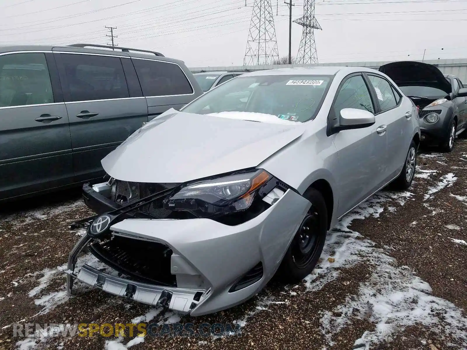 2 Photograph of a damaged car 2T1BURHE7KC242570 TOYOTA COROLLA 2019