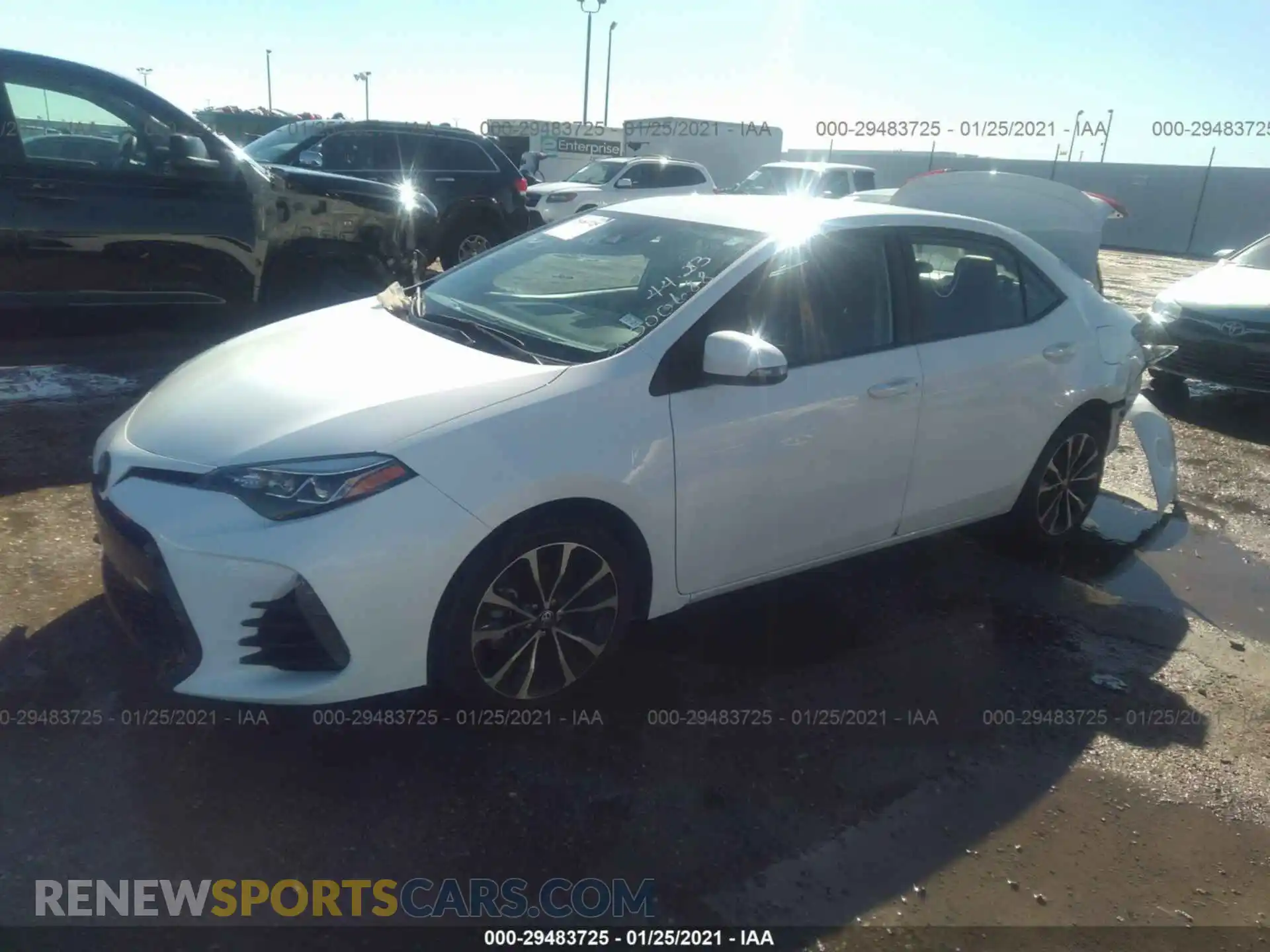 2 Photograph of a damaged car 2T1BURHE7KC242780 TOYOTA COROLLA 2019