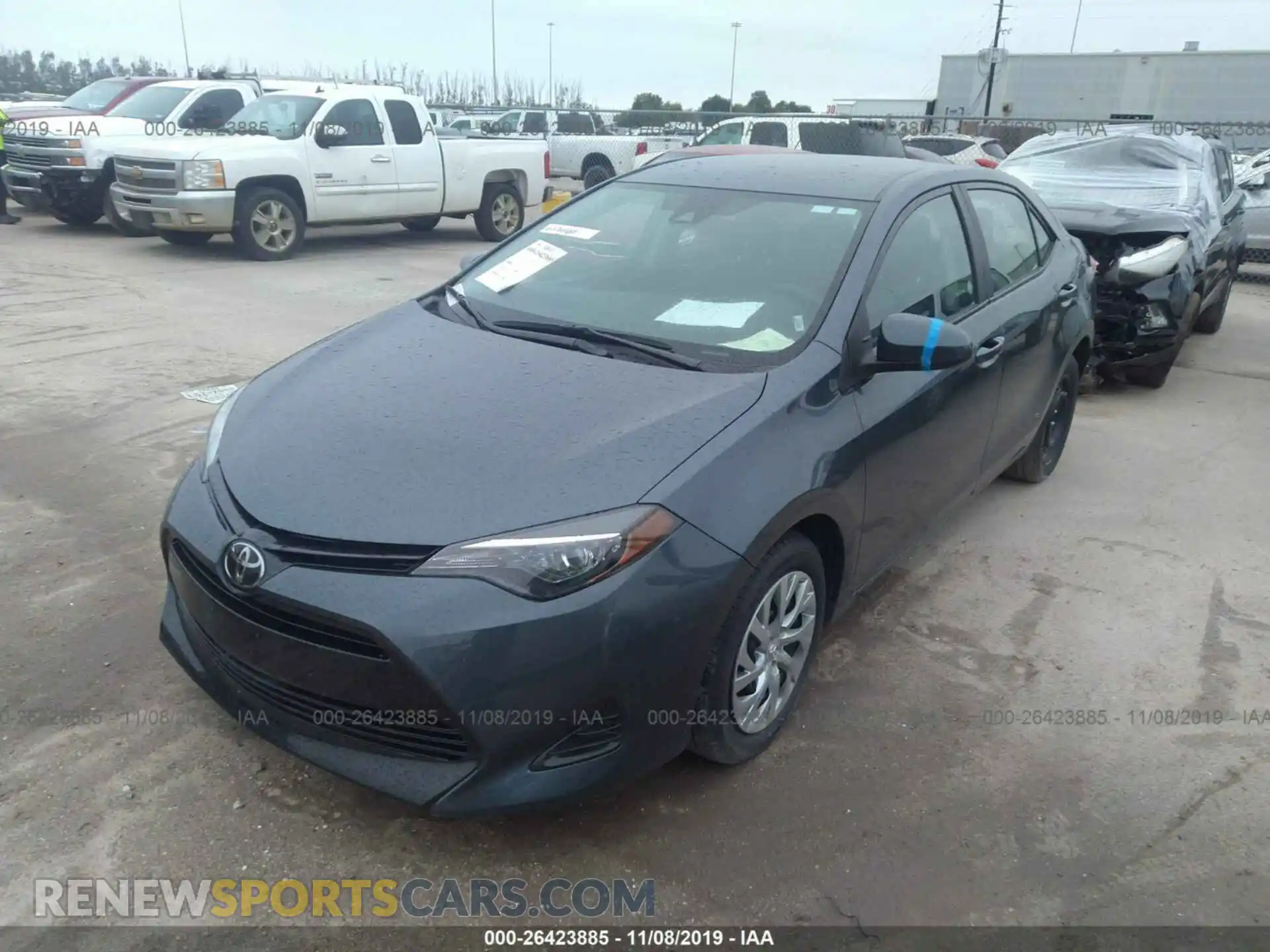 2 Photograph of a damaged car 2T1BURHE7KC243475 TOYOTA COROLLA 2019