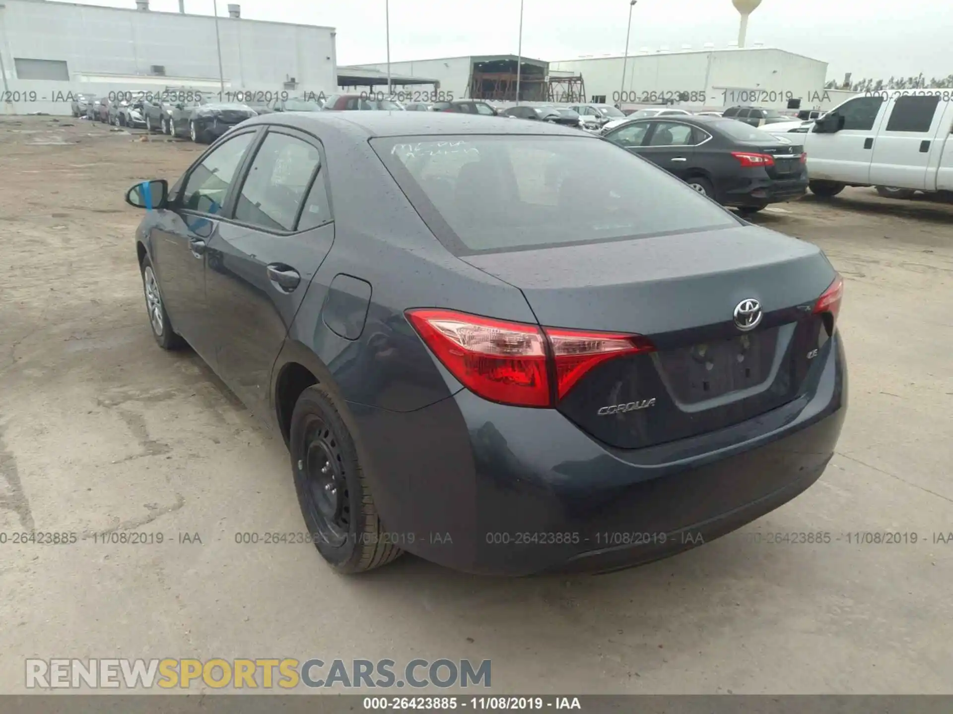 3 Photograph of a damaged car 2T1BURHE7KC243475 TOYOTA COROLLA 2019
