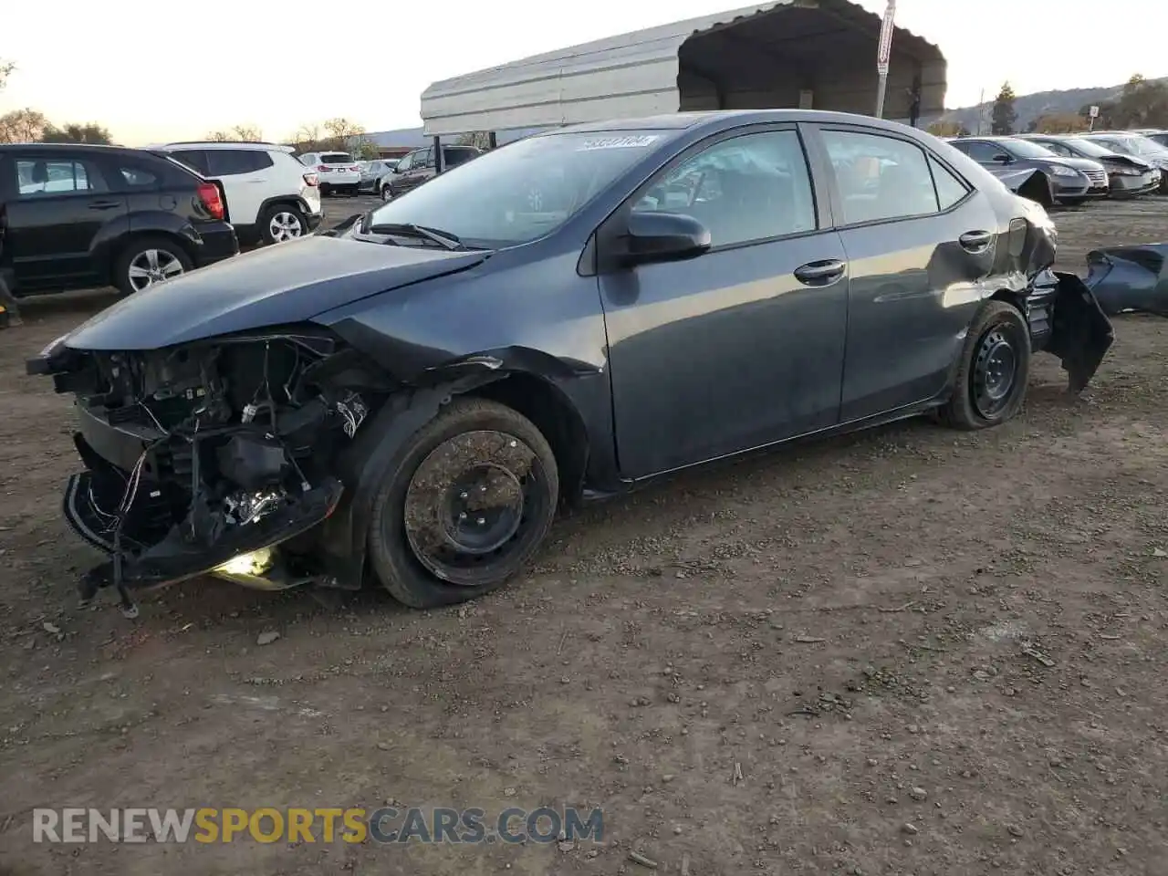1 Photograph of a damaged car 2T1BURHE7KC247171 TOYOTA COROLLA 2019