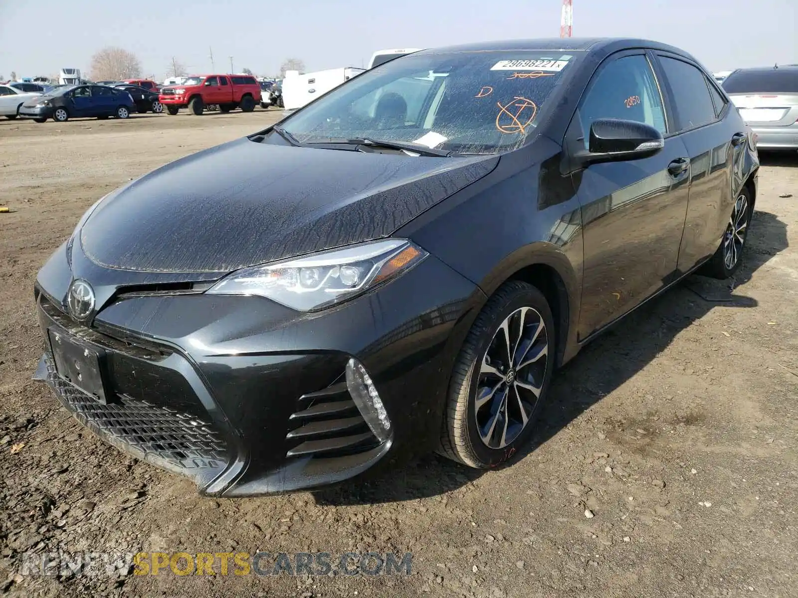 2 Photograph of a damaged car 2T1BURHE8KC128738 TOYOTA COROLLA 2019