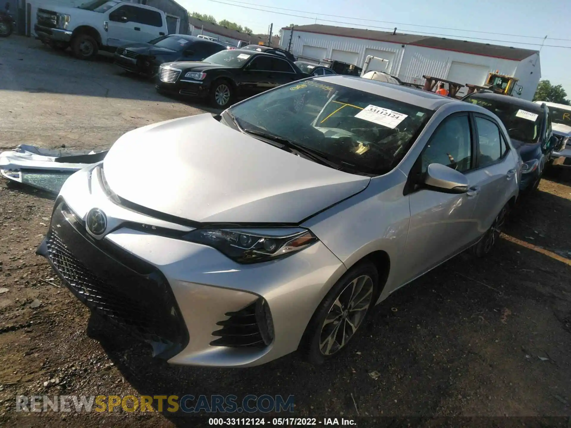 2 fotografías del automóvil dañado 2T1BURHE8KC132501 TOYOTA COROLLA 2019