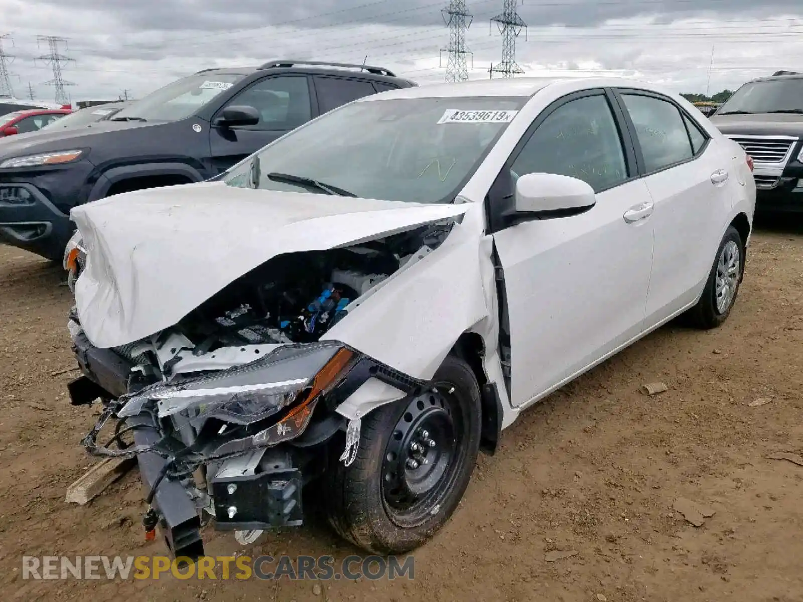 2 Photograph of a damaged car 2T1BURHE8KC132966 TOYOTA COROLLA 2019