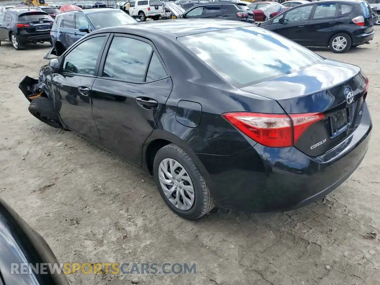 2 Photograph of a damaged car 2T1BURHE8KC145085 TOYOTA COROLLA 2019
