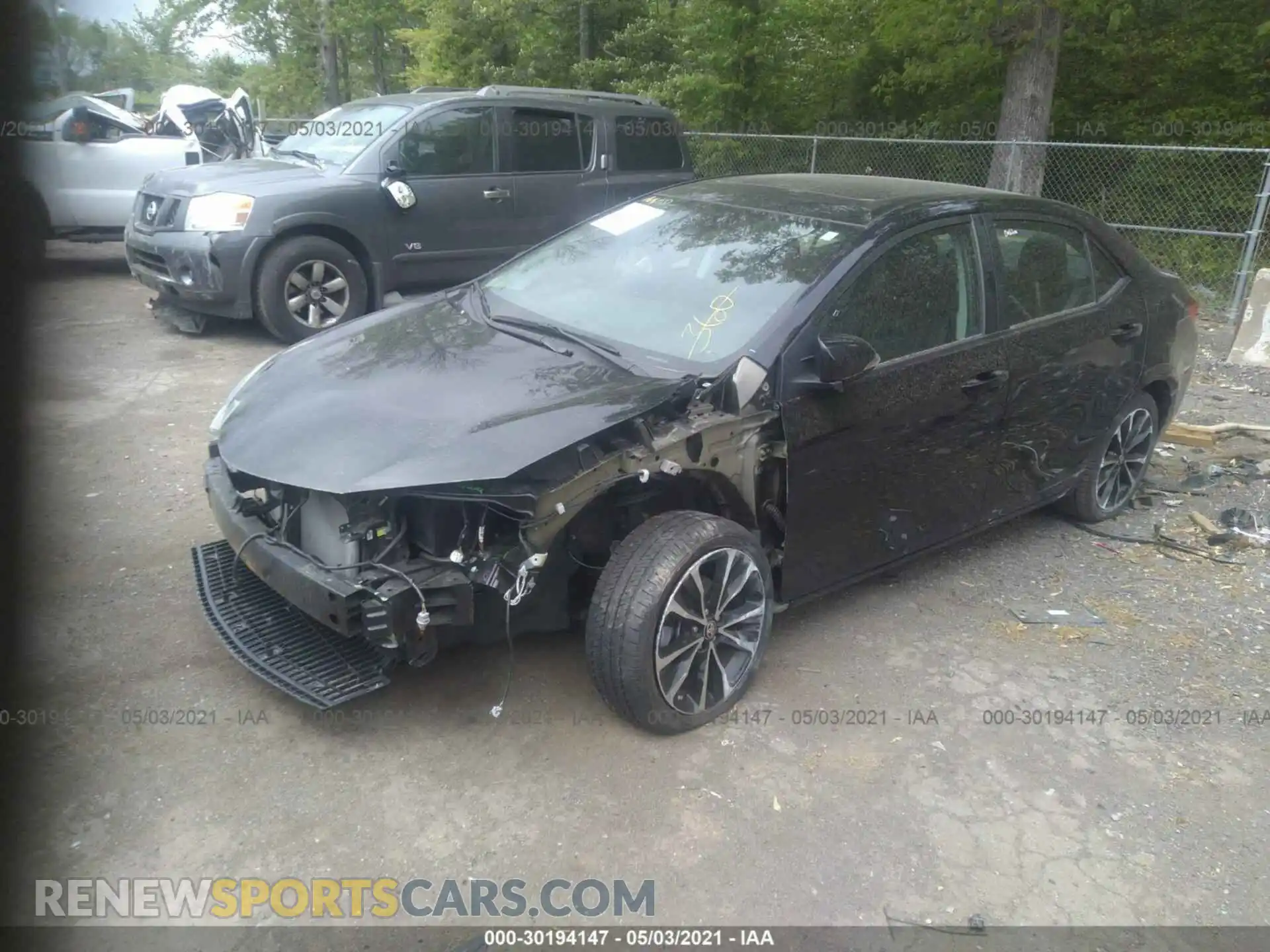 2 Photograph of a damaged car 2T1BURHE8KC145362 TOYOTA COROLLA 2019