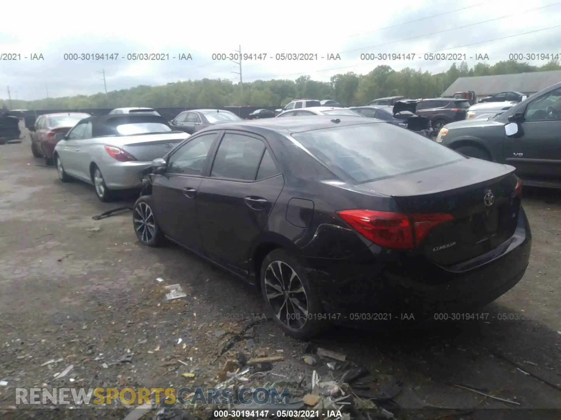 3 Photograph of a damaged car 2T1BURHE8KC145362 TOYOTA COROLLA 2019