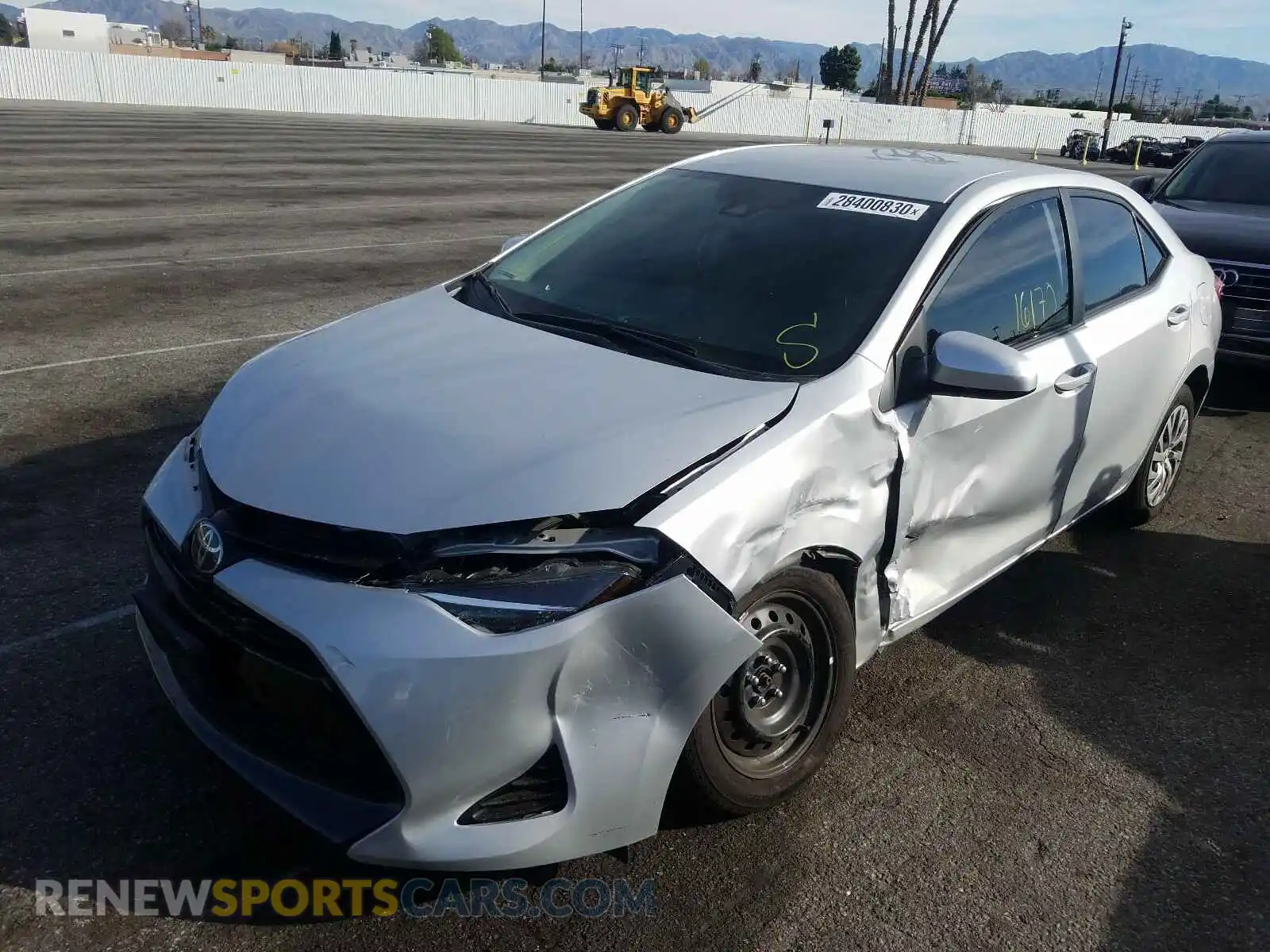 2 Photograph of a damaged car 2T1BURHE8KC151274 TOYOTA COROLLA 2019