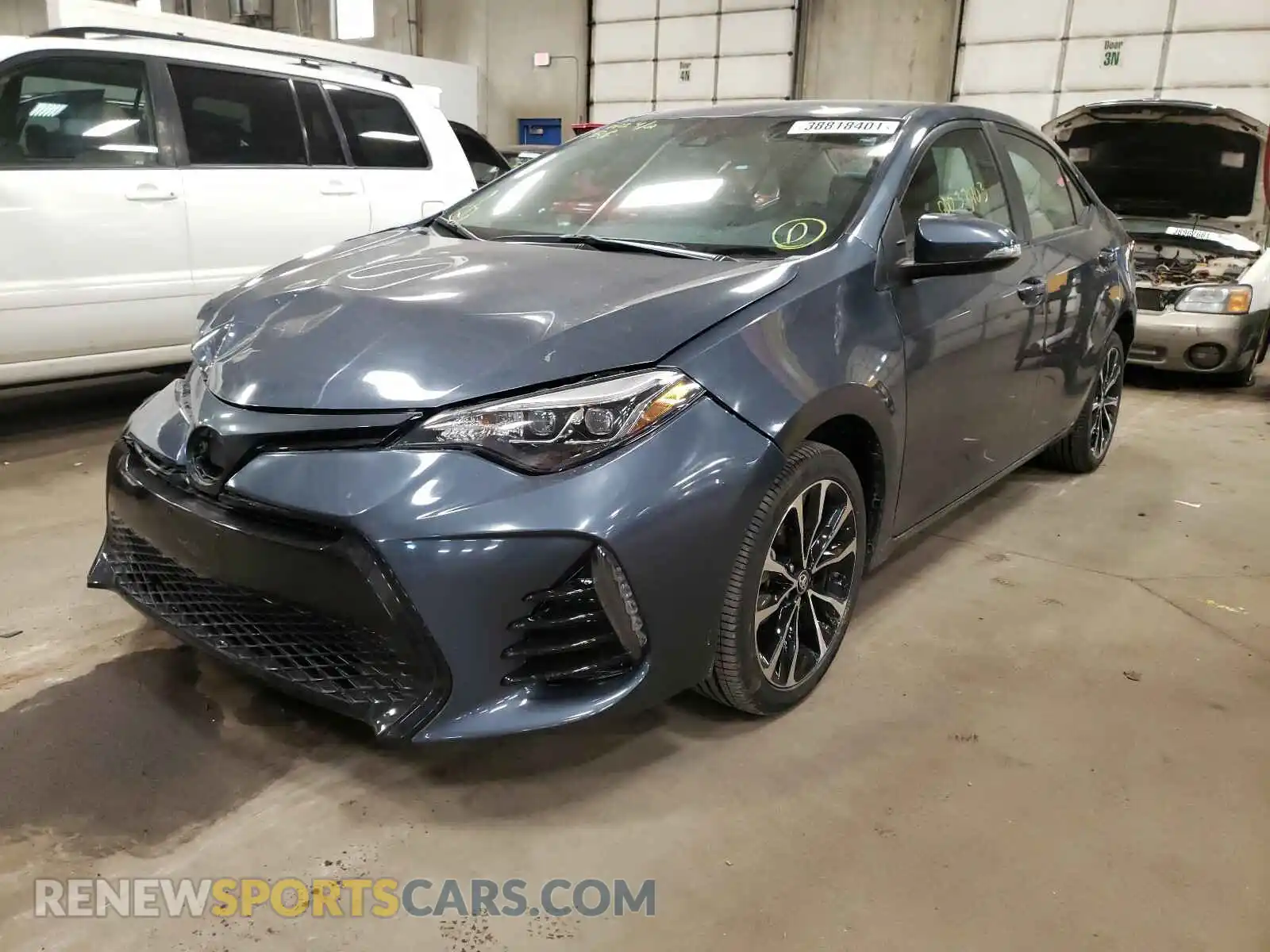 2 Photograph of a damaged car 2T1BURHE8KC157964 TOYOTA COROLLA 2019