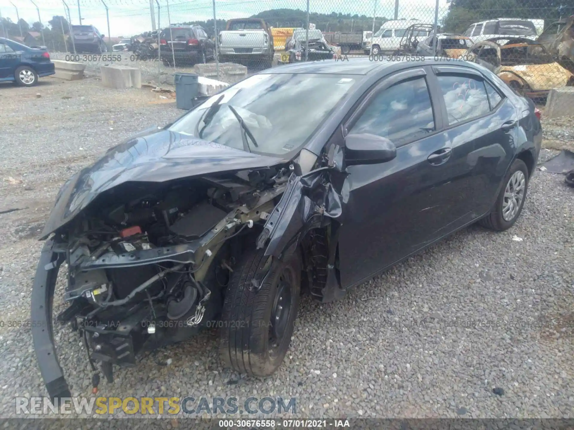 2 Photograph of a damaged car 2T1BURHE8KC162162 TOYOTA COROLLA 2019