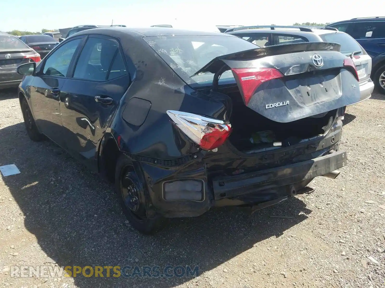 3 fotografías del automóvil dañado 2T1BURHE8KC163831 TOYOTA COROLLA 2019