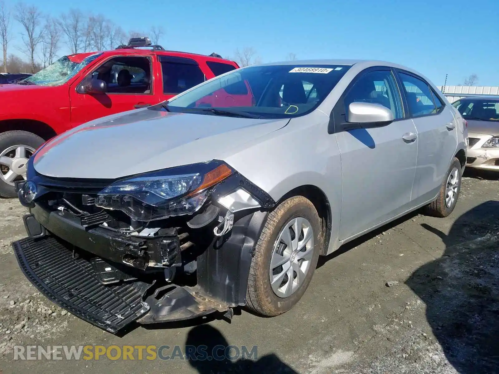 2 Photograph of a damaged car 2T1BURHE8KC167314 TOYOTA COROLLA 2019