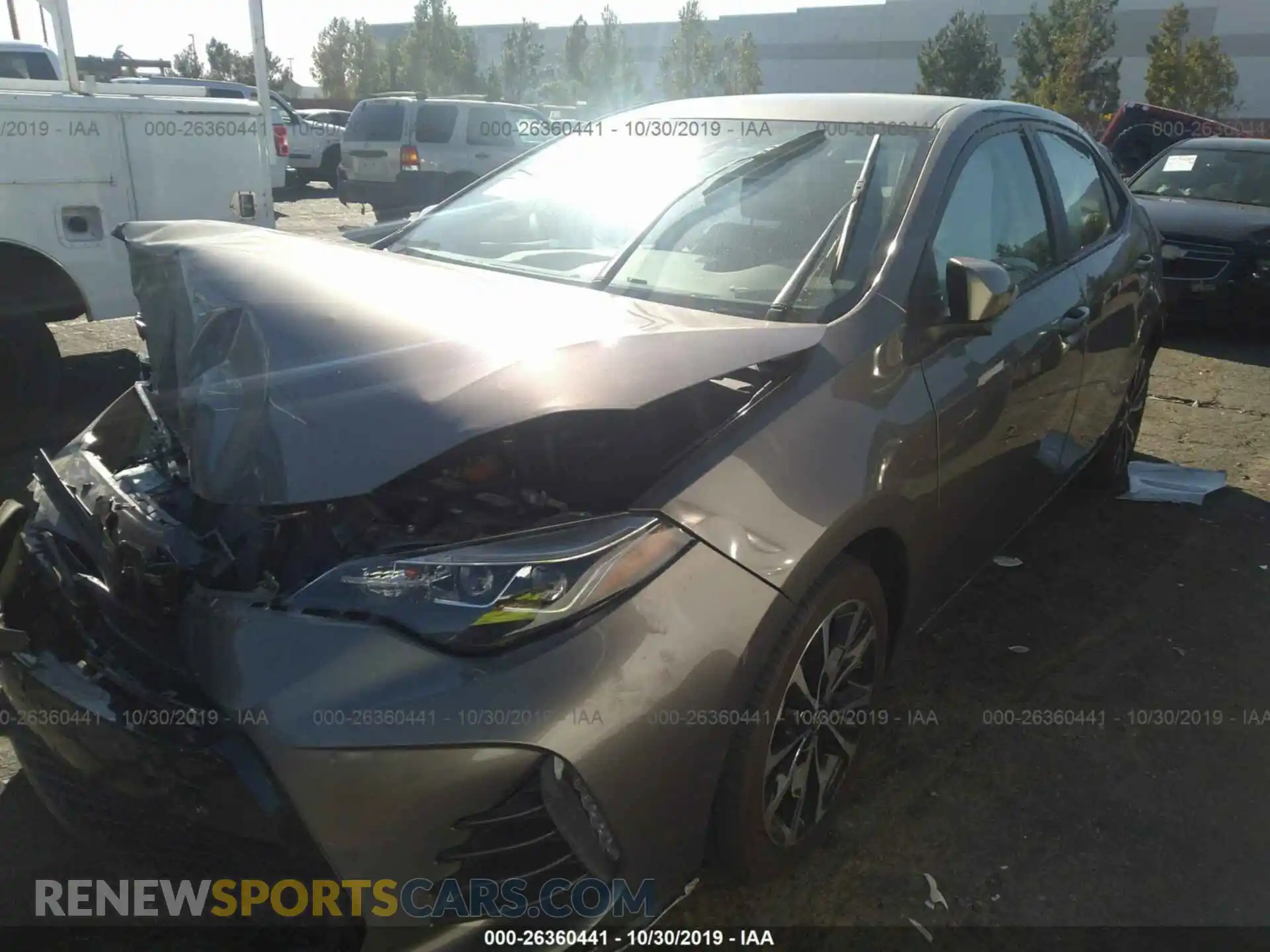 2 Photograph of a damaged car 2T1BURHE8KC170178 TOYOTA COROLLA 2019