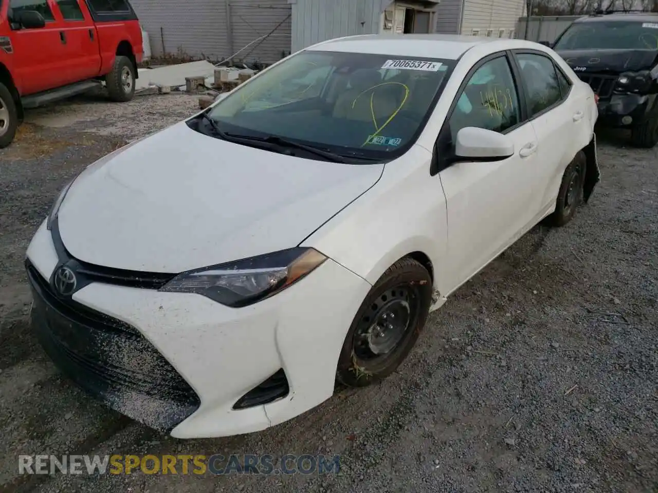 2 Фотография поврежденного автомобиля 2T1BURHE8KC171069 TOYOTA COROLLA 2019