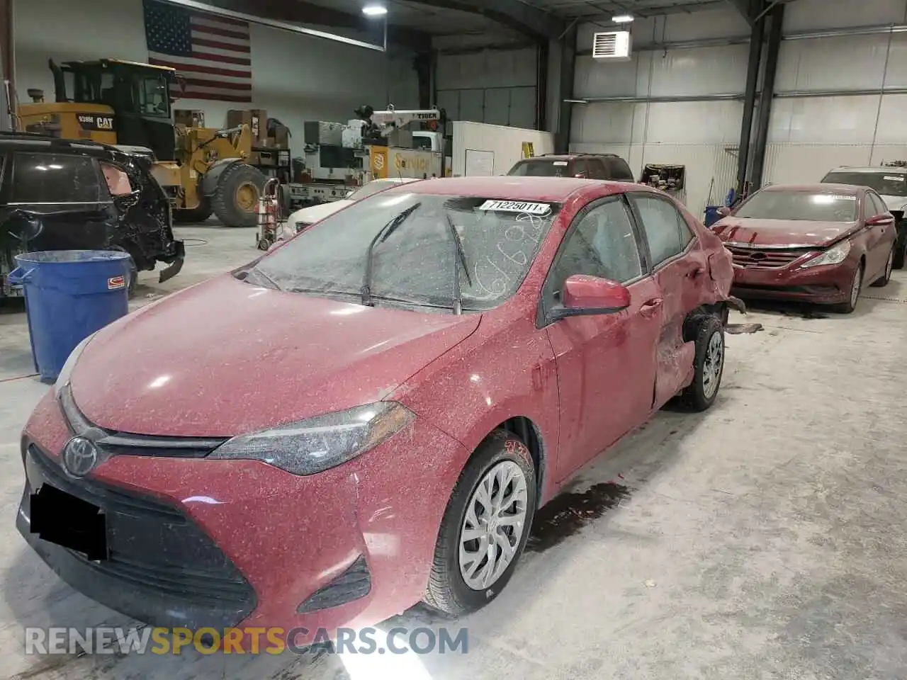 2 Photograph of a damaged car 2T1BURHE8KC184775 TOYOTA COROLLA 2019