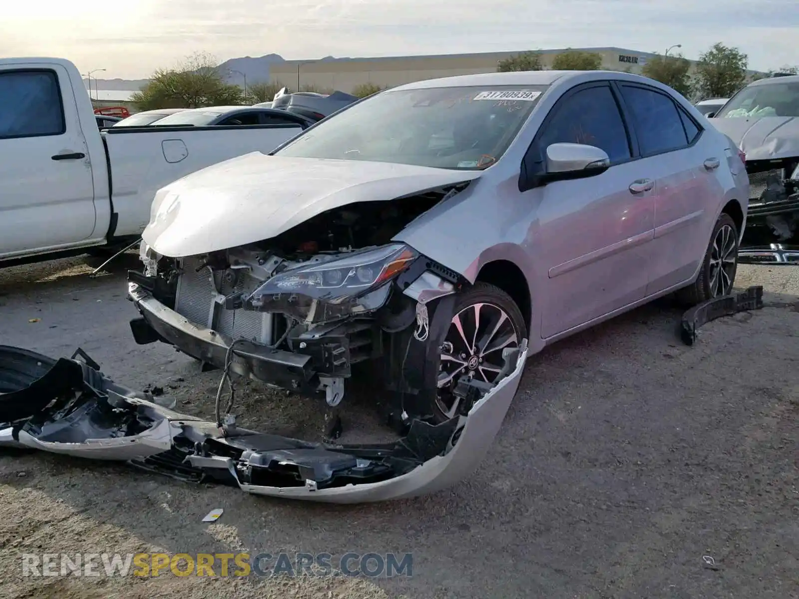 2 Photograph of a damaged car 2T1BURHE8KC193024 TOYOTA COROLLA 2019