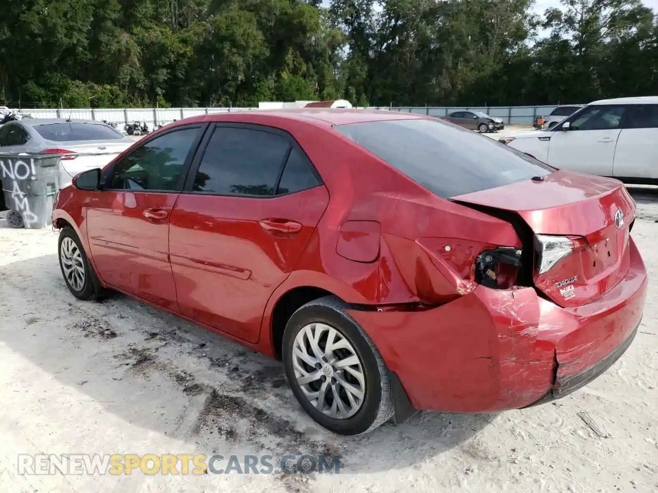 2 Photograph of a damaged car 2T1BURHE8KC193217 TOYOTA COROLLA 2019
