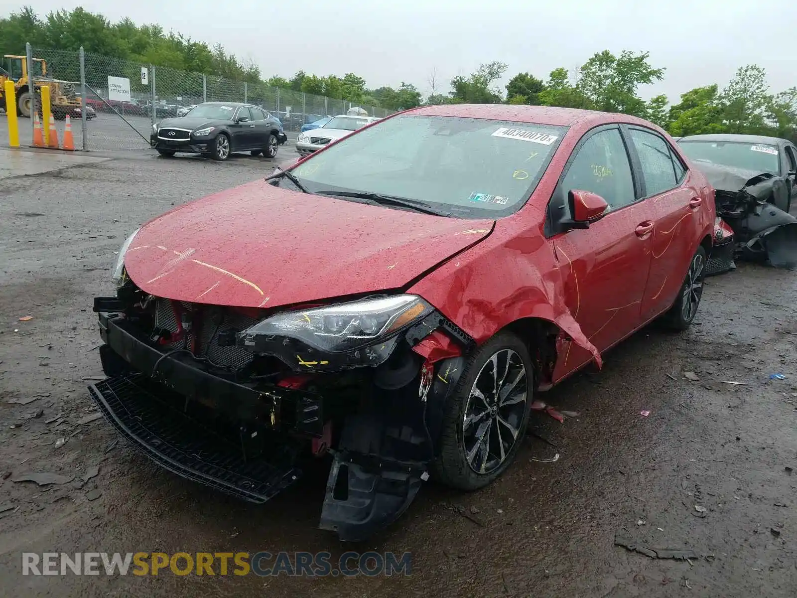 2 Photograph of a damaged car 2T1BURHE8KC200330 TOYOTA COROLLA 2019