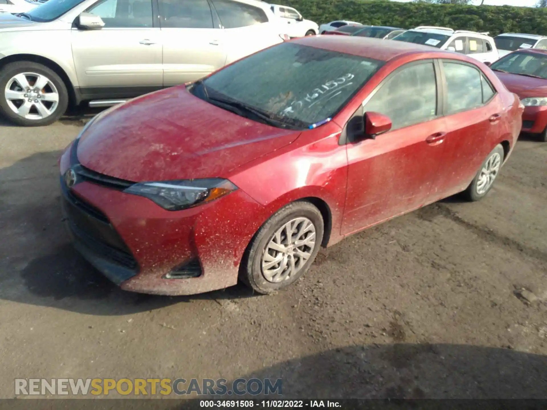 2 Photograph of a damaged car 2T1BURHE8KC205690 TOYOTA COROLLA 2019