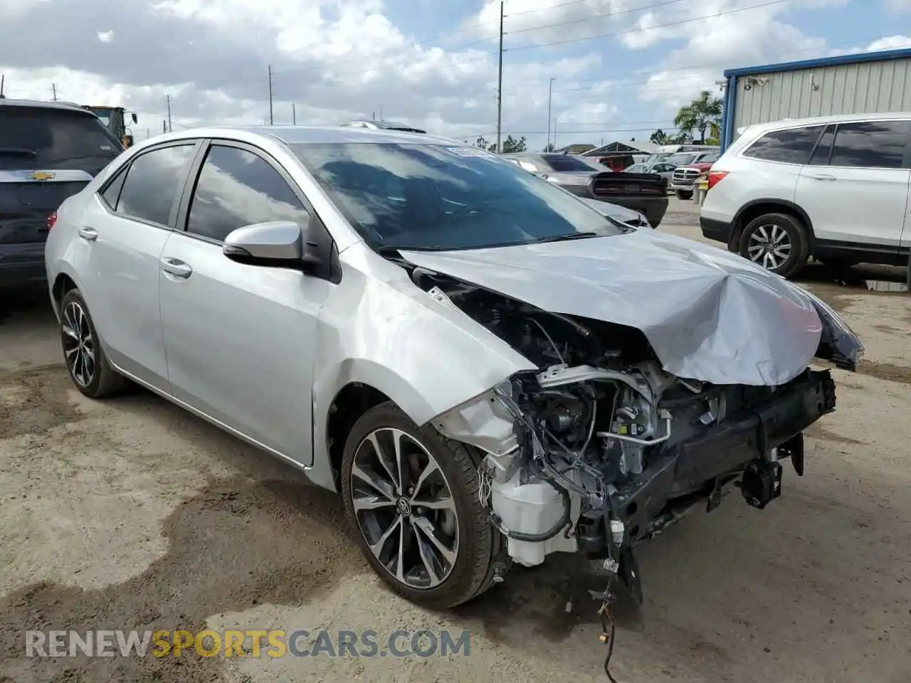1 Photograph of a damaged car 2T1BURHE8KC209934 TOYOTA COROLLA 2019