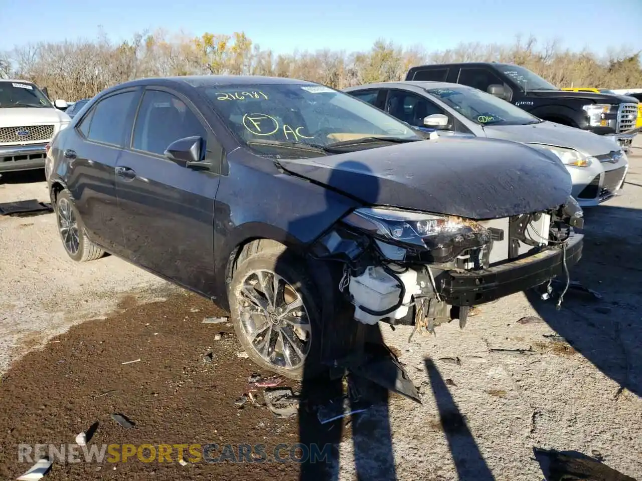 1 Photograph of a damaged car 2T1BURHE8KC216981 TOYOTA COROLLA 2019