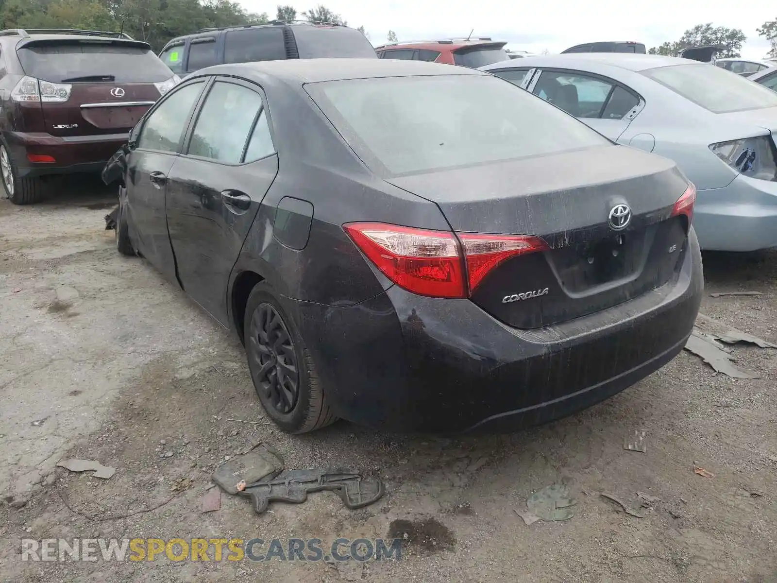 3 Photograph of a damaged car 2T1BURHE8KC220772 TOYOTA COROLLA 2019