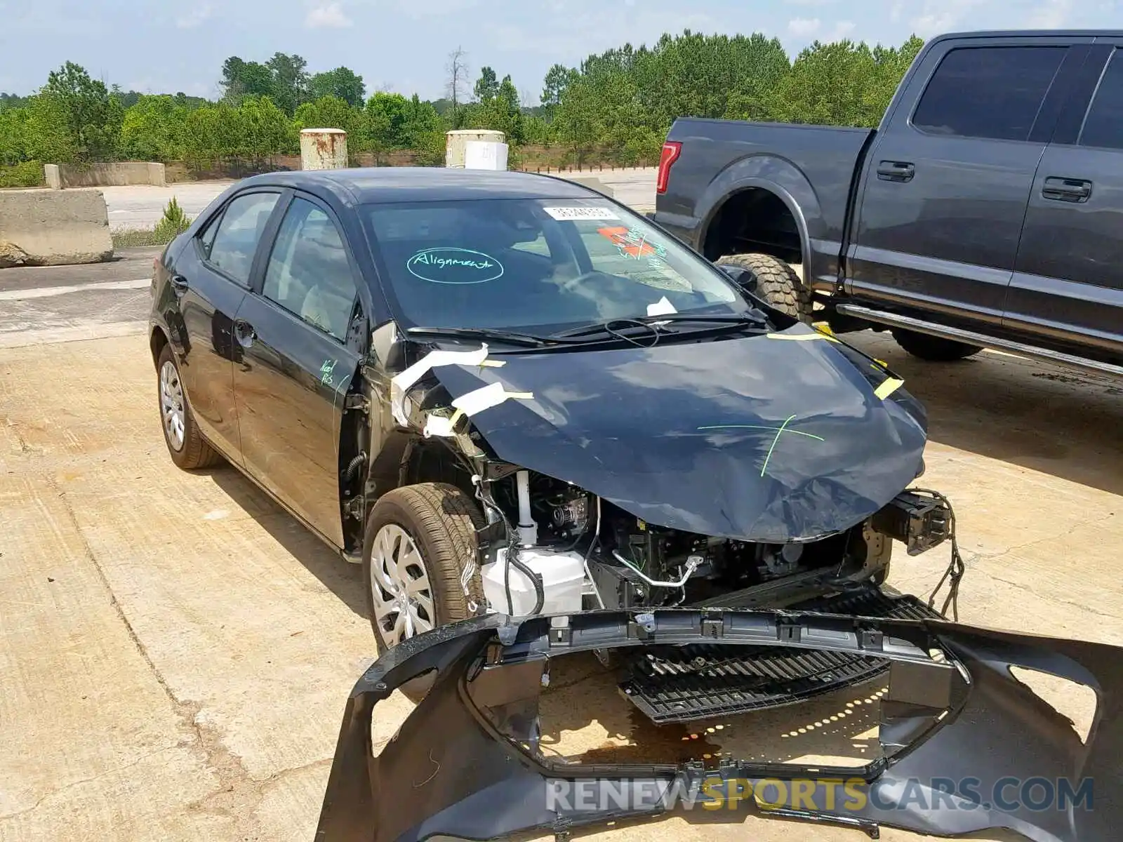 1 Photograph of a damaged car 2T1BURHE8KC224224 TOYOTA COROLLA 2019