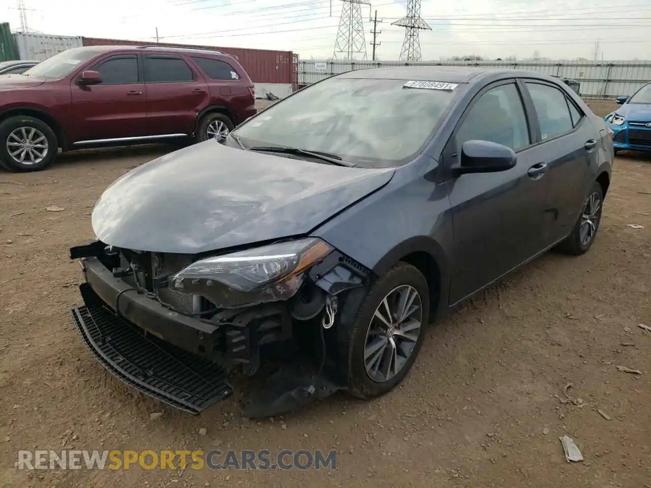 2 fotografías del automóvil dañado 2T1BURHE8KC224773 TOYOTA COROLLA 2019