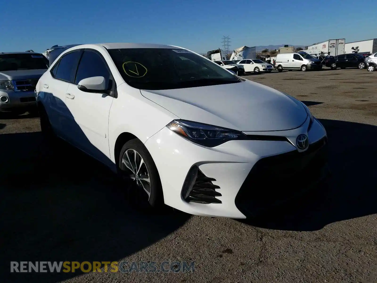 1 Photograph of a damaged car 2T1BURHE8KC230685 TOYOTA COROLLA 2019