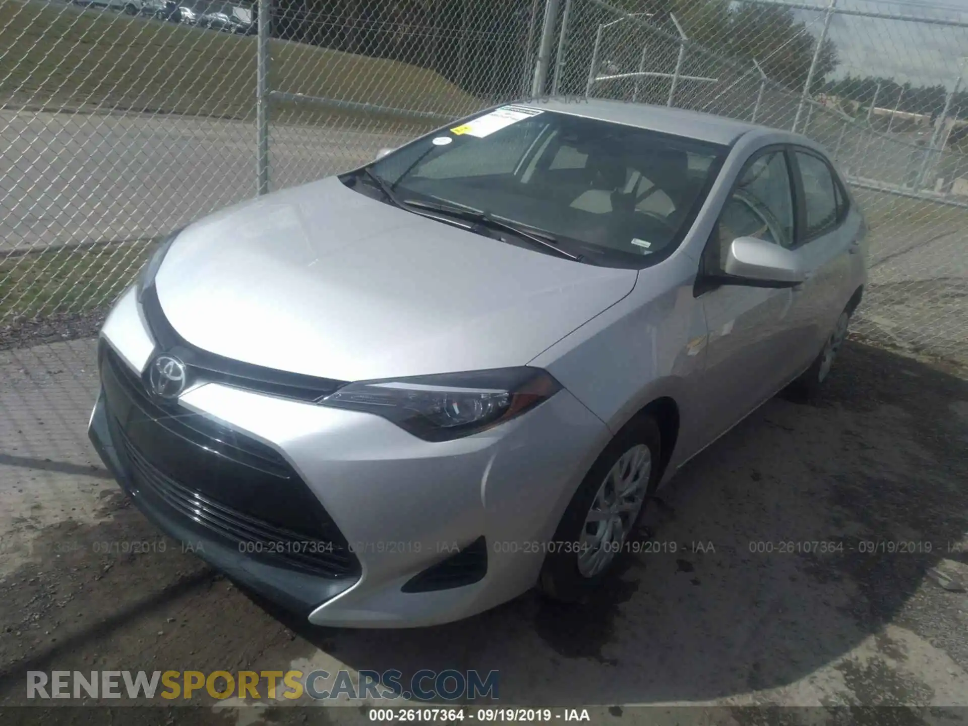 2 Photograph of a damaged car 2T1BURHE8KC231495 TOYOTA COROLLA 2019