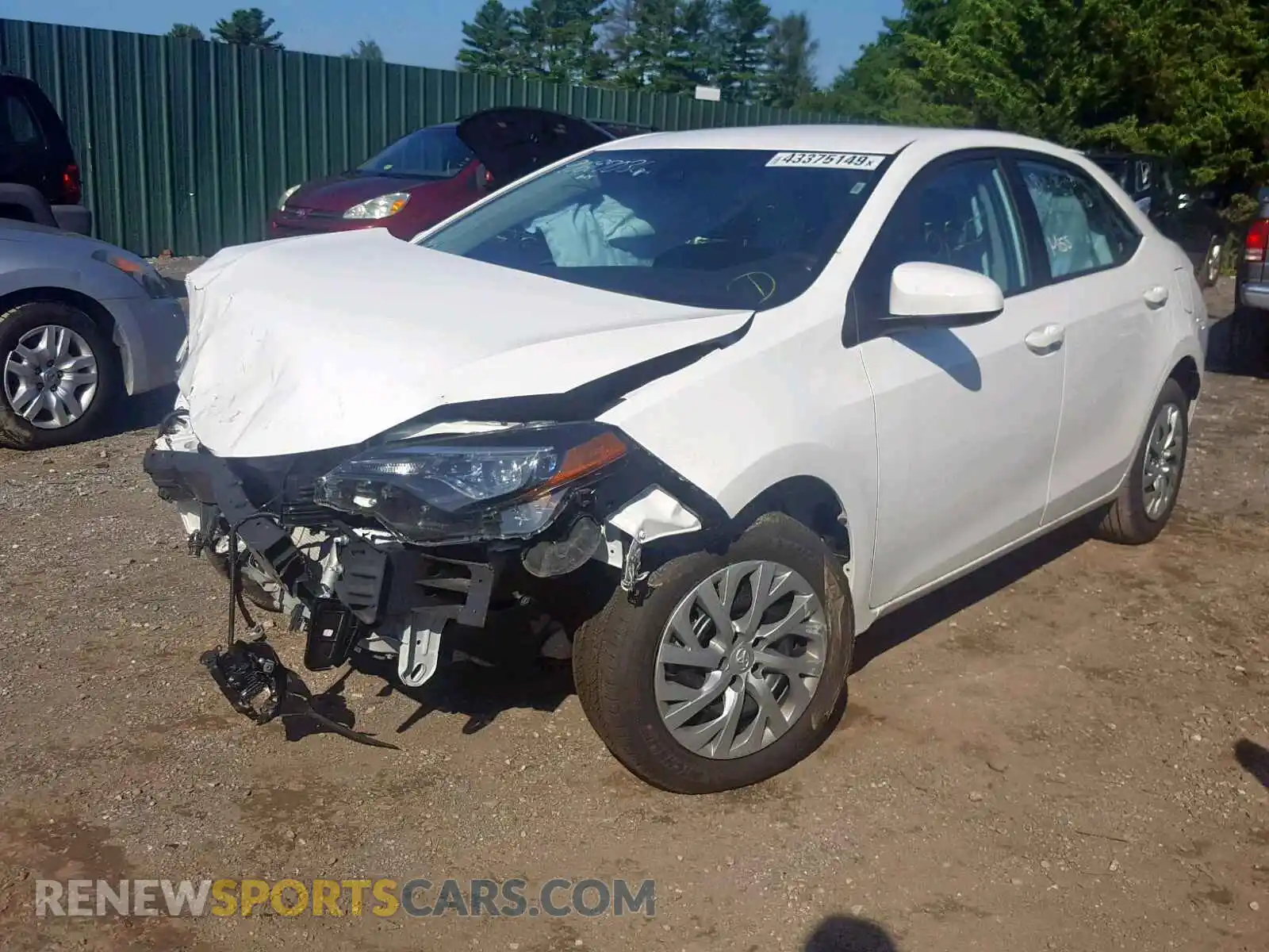 2 Photograph of a damaged car 2T1BURHE8KC233750 TOYOTA COROLLA 2019