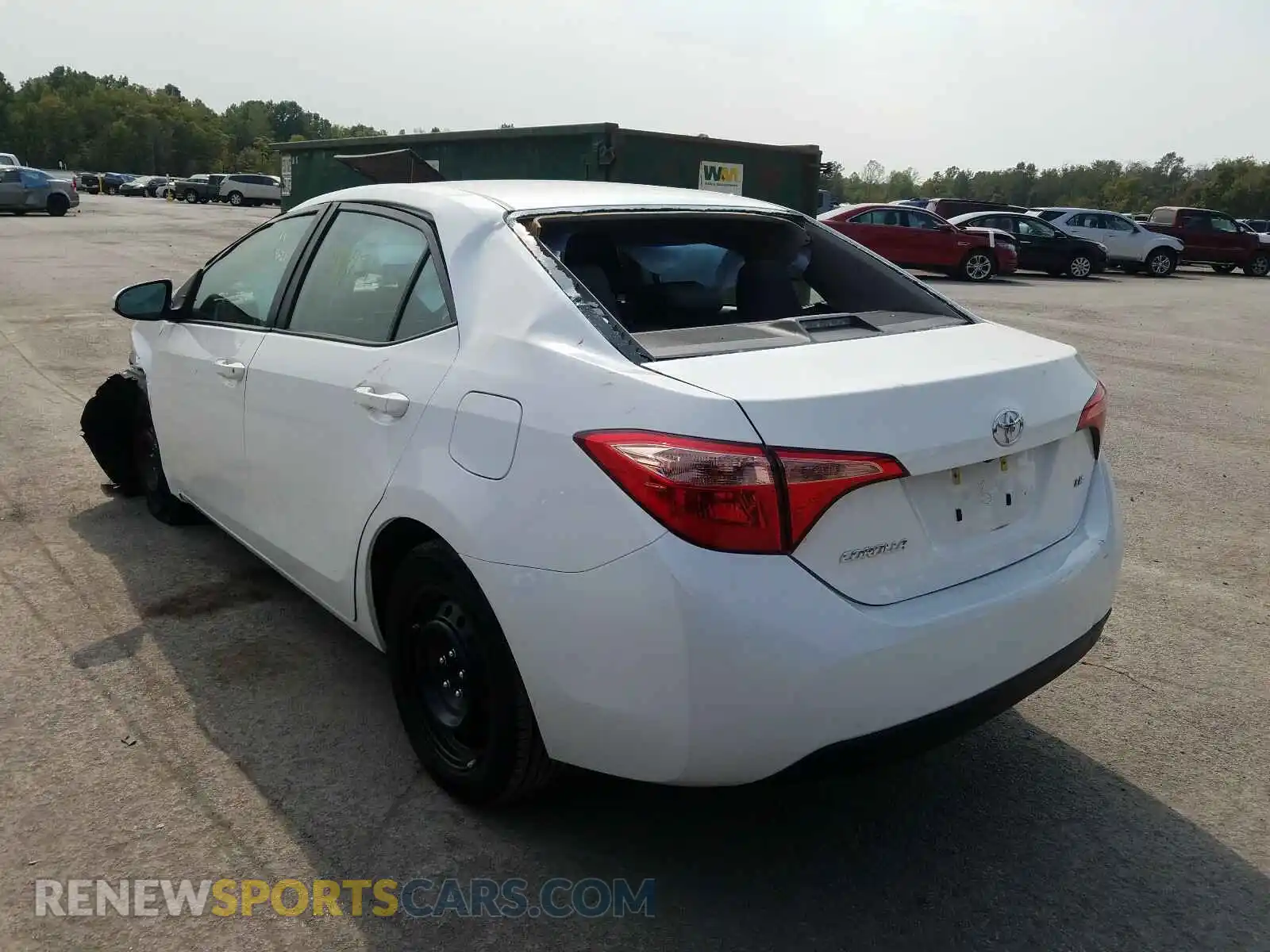 3 Photograph of a damaged car 2T1BURHE8KC240777 TOYOTA COROLLA 2019